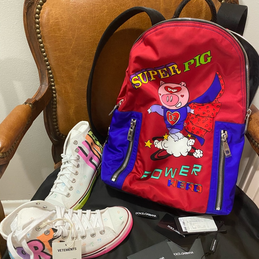 Sold...Dolce & Gabbana super pig backpack